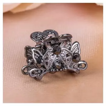 Краб для волос "Серебристый" 2,5 см