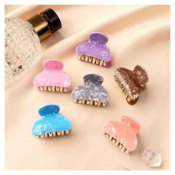 Краб для волос "Шёлк" переливы, 4х2,5 см