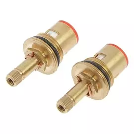 Кран-букса Luazonaqua La57, резьба 1/2", керамика, 24 шлица, латунь