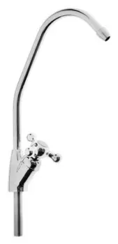 Кран для всех видов бытовых фильтров Zein к-03, латунь/нержавеющая сталь