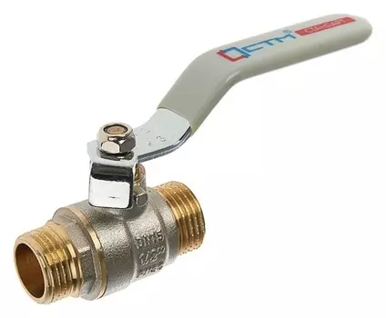 Кран шаровой "СТМ" стандарт, Pn40, наружная/наружная резьба 1/2", рычаг