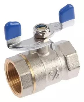 Кран шаровой TIM V03ff-1, 3/4", внутренняя/внутренняя резьба, бабочка