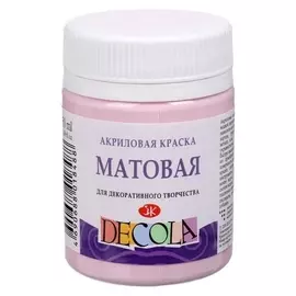 Краска акриловая 50мл, ЗХК Decola Matt матовая 14328370 сакура