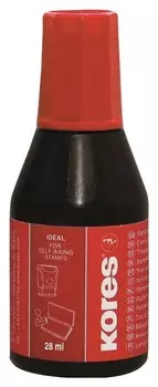 Краска штемпельная Kores красные 71324