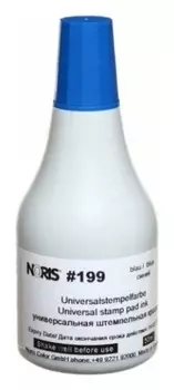 Краска штемпельная Noris, синяя, 50 мл, (Универс. для докум., стали, бетона, стекла и т.д.), 199росс
