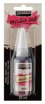 Красящие чернила 20 мл, Pentart, спиртовая основа, мак