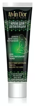 Крем для депиляции тела для чувствительной кожи с экстрактом алоэ вера и витамином E