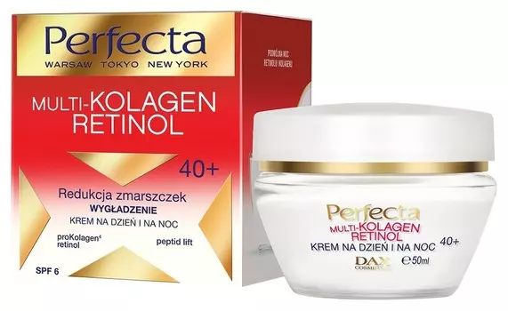 Крем для лица Cокращение морщин и разглаживание 40+ Multi-collagen Retinol
