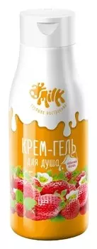Крем-гель для душа клубничный коктейль Нежность и питание