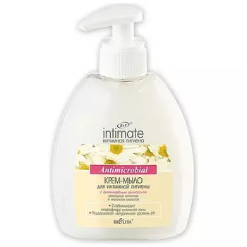 Крем-мыло для интимной гигиены с антимикробным триклозаном