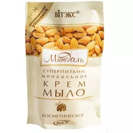 Крем-мыло миндальное пакет дой-пак