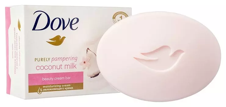 Крем-мыло твердое Кокосовое молочко и аромат лепестков жасмина