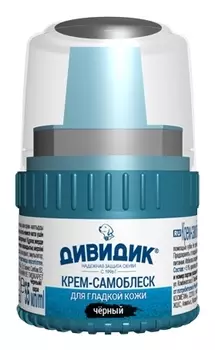 Крем-самоблеск для гладкой кожи, черный