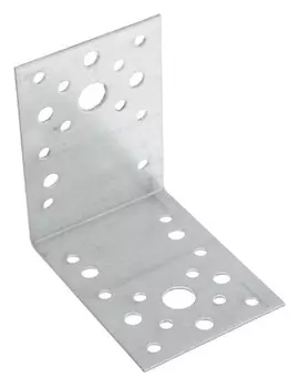Крепежный уголок KU 90х90х65х2 цинк, 1 шт.