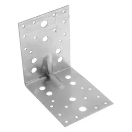 Крепежный уголок усиленный KUU 130х130х100х2 цинк, 1 шт.