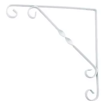 Кронштейн декоративный, 200 х 200 мм, белый