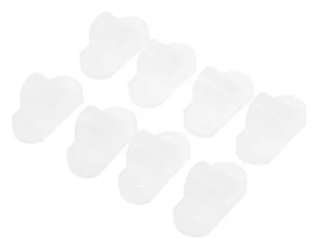 Кронштейн, меб. крепеж, пластик, бесцветный, 8 шт.