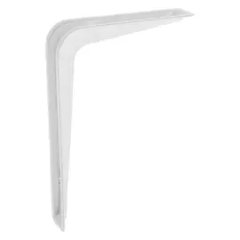 Кронштейн тундра прямоугольный 82х120 мм, полимер белый, 1 шт.