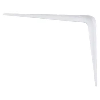 Кронштейн угловой с ребром, 300х350 мм, белый