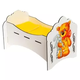 Кроватка для куклы «Мишутка»