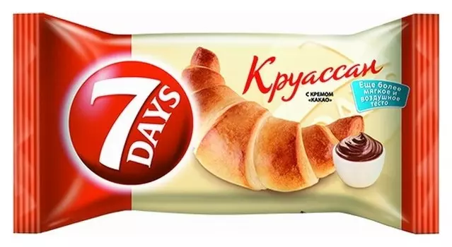 Круасаны 7 Days миди какао 65г