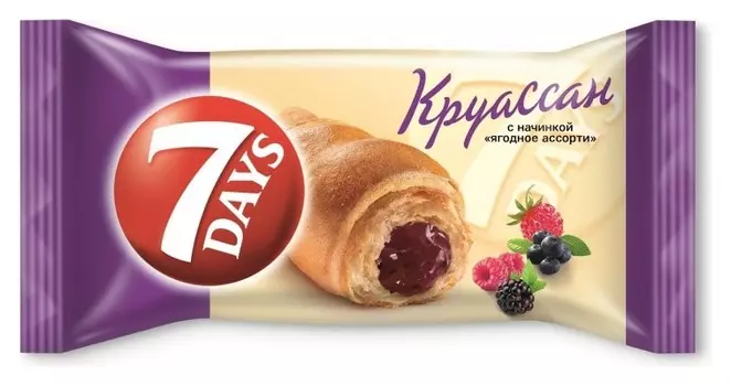 Круассан 7days с начинкой ягодное65г