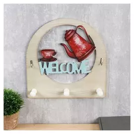 Крючки декоративные "Чаепитие" 29х29х6,5 см