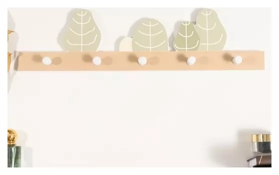 Крючки декоративные дерево "Деревья" 11х4х51 см