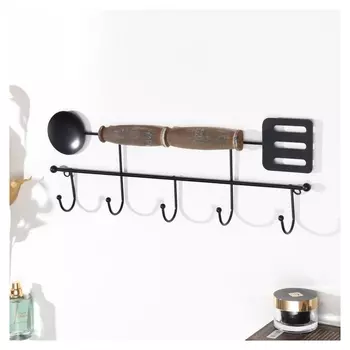 Крючки декоративные металл "Лопатка и ложка" 16х5х42,5 см