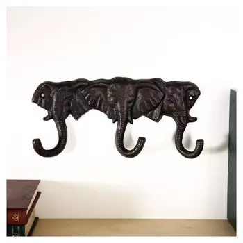 Крючки декоративные металл "Три слона" 12х25,5х4 см