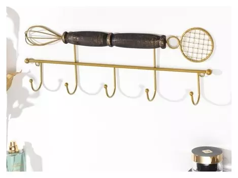 Крючки декоративные металл "Венчик и шумовка" 16х5х42,5 см