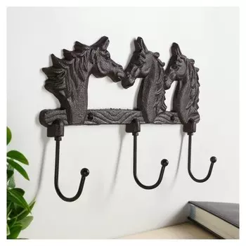 Крючки декоративные "Три коня" 21х13х6,5 см