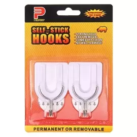 Крючки самоклеящиеся, круглые, с системой бесследного удаления, набор, 4 х 5 см, 2 шт.