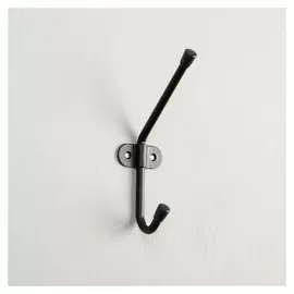 Крючок 2 - х рожковый, черный