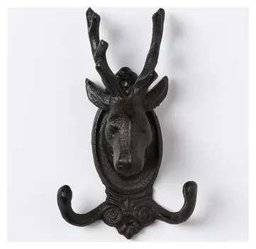 Крючок декоративный металл "Олень" 19,5х11,5х6 см