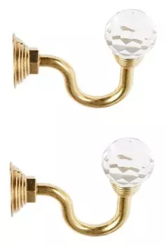 Крючок для штор Ks007, однорожковый, цвет золото