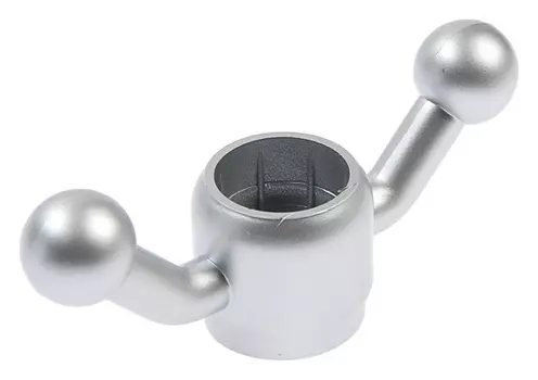 Крючок для трубы D=28, цвет матовый хром