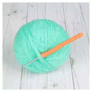 Крючок для вязания, D = 3,5 мм, 14 см