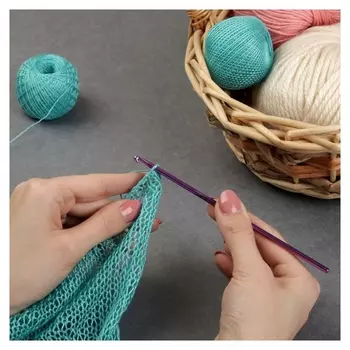 Крючок для вязания, D = 3,5 мм, 15 см