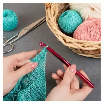 Крючок для вязания, D = 9 мм, 15 см