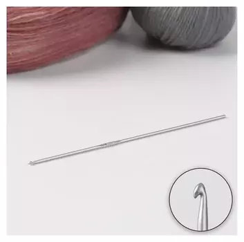 Крючок для вязания, с тефлоновым покрытием, D = 2 мм, 15 см