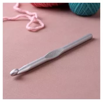 Крючок для вязания, с тефлоновым покрытием, D = 8 мм, 15 см