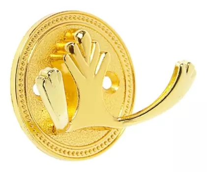 Крючок мебельный, Km223gp, цвет золото