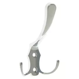 Крючок мебельный Km301cp, трёхрожковый, цвет хром