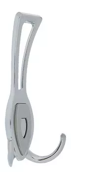 Крючок мебельный, км306cp, трехрожковый, цвет хром