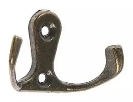 Крючок мебельный Tundra Vintage 002, цвет бронза, 1 шт.