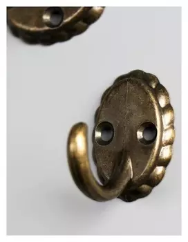 Крючок металл "Ретро" бронза 3,9х3,3х2,7 см