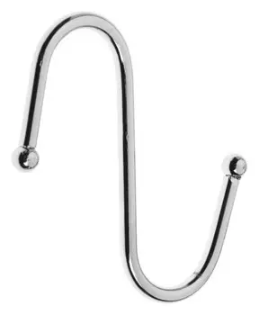 Крючок однорожковый, цвет хром