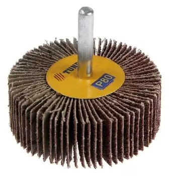 Круг лепестковый радиальный Tundra, 60 х 20 х 6 мм, Р80