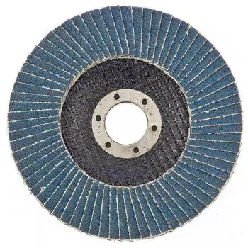 Круг лепестковый торцевой клт-1, Zk10x W (Цирконий), зернистость 25н(p 60), 125 х 22.2 мм, "БАЗ" россия